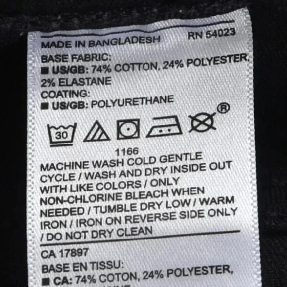 Banana Republic Factory  Mid Rise Coated Skinny Jeans Black Size 31 - Picture 8 of 11